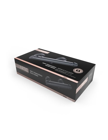 Grifo Coral Negro Termostatico Ducha