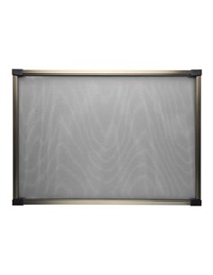 Rede mosquiteira para janela fixa extensível 70-135x50cm bronze 2