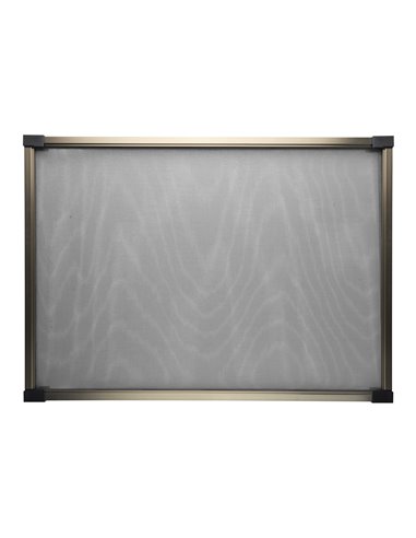 Mosquitera ventana fija extensible 70-135x50cm bronce