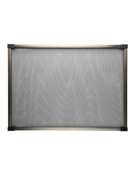 Mosquitera ventana fija extensible 70-135x50cm bronce