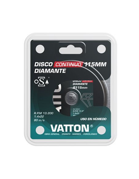 Disco Vatton Osa Diamante Continuo 115mm
