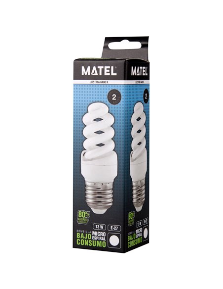 Bomb B/C Espiral Micro L/Fria E-27 13w