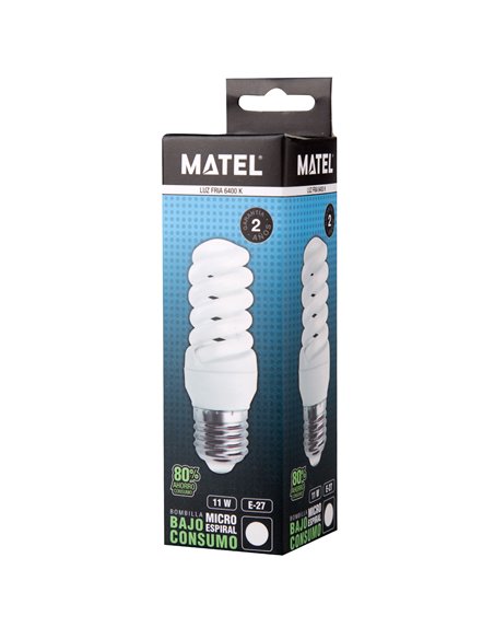 Bomb B/C Espiral Micro L/Fria E-27 11w