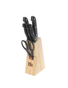 Bloque con 5 cuchillos + 1 tijera de cocina 2