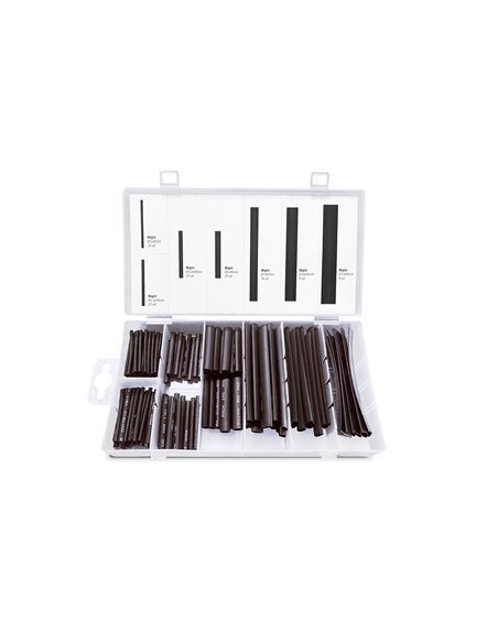 Set mit 127 schwarzen Onlex-Schrumpfhüllen