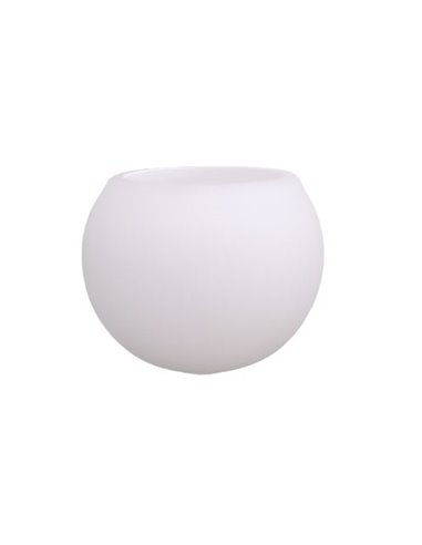 Glas Tulpe MINI BOLA Mattes Weißes Opal 4,5x3,5 cm
