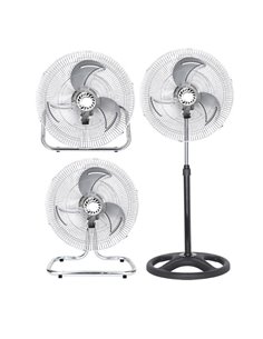 Ventilador 3 En 1 Recio Negro 70W 3 Aspas Aluminio