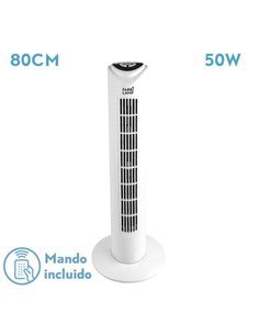 Ventilador de Torre Tuka Blanco 50W con Remoto
