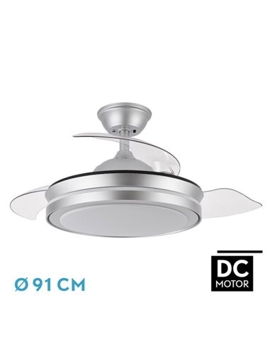 Ventilador de teto com pás dobráveis de 6...