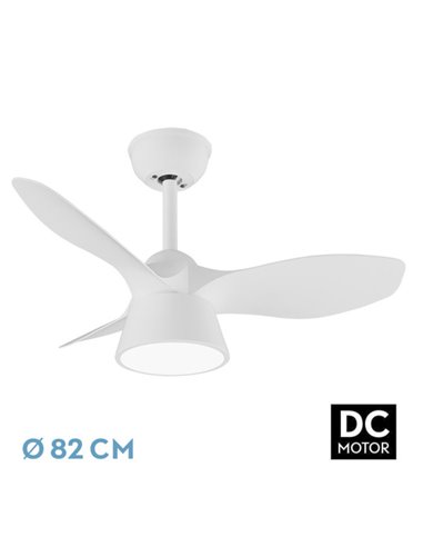Ventilador Cúbico DC 36W Branco 3 Lâminas