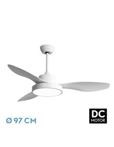 Ventilador DC Hayate 24W Branco 3 Lâminas