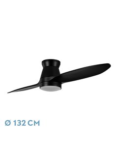 Ventilador DC Nórdico 24W Preto 2 Lâminas
