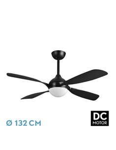 Ventilador DC Livorno 30W Negro 4 Aspas