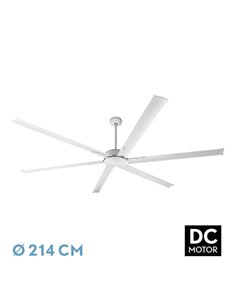 Ventilador Almanzor Branco DC 24W 6 Lâminas Ajustáveis