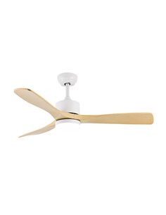 Ventilador Dc Azabache 20w Blanco 3asp.haya 6vel 3 Col 40/50x121d 2350lm Remoto,memor,tempo 2