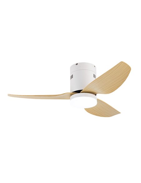 Ventilador Borax DC 20W Branco 3 Lâminas Faia