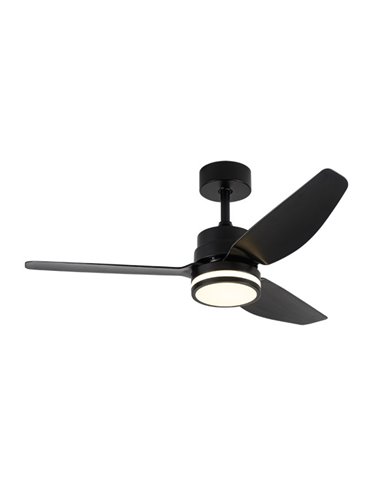 Ventilador Dc Jarama 20w Negro 3asp.6velocidades 3000-4000-6500k 2350lm Remoto,memoria,temperatura 112d