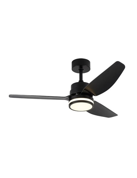 Ventilador Dc Jarama 20w Negro 3asp.6velocidades 3000-4000-6500k 2350lm Remoto,memoria,temperatura 112d