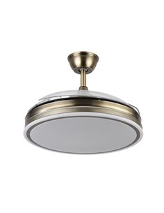 Ventilador de couro Bayomo 72W com motor DC de 3 lâminas 2