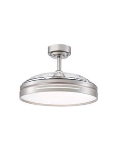 Ventilador DC 72W Micenas Níquel 3 Aspas Transparentes 2