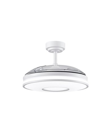 Ventilador Dc Dani 72w 7200lm Blanco 3aspas 6velocidades 108d 3000-4000-6000k Remoto+memoria+temporizador 24