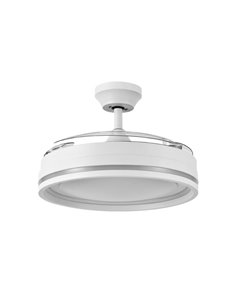 Ventilador Dc Cerrato Blanco 72w 3aspas Desplegables 107d 7200lm 6vel 3000k,4500k,6000k, Remoto+temporizador+memoria 2