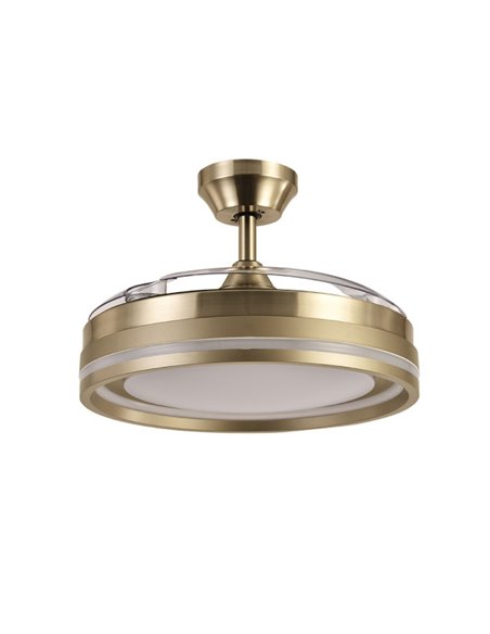 Ventilador DC Cerrato Cuero 72W 3 Aspas Desplegables