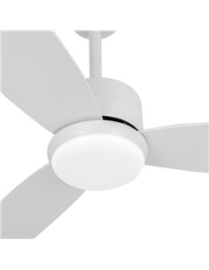 Ventilador Dc Genil 24w Blanco 3aspas 6vel 132d 2424 Lm 3000-4000-6500k Remoto+temporizador+memoria 2