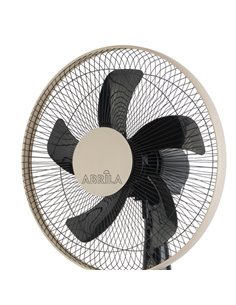 Ventilador De Pie Belmonte Negro/beis 3 Vel.45w 5aspas Orientable, Fijo y Rotatorio Regx43x40 Cm 2