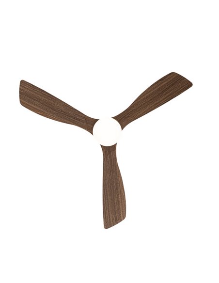 Ventilador Dc Azabache 20w Negro 3asp.roble 6vel 3 Col 40/50x121d 2350lm Remoto,memor,tempo