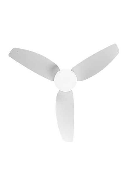 Ventilador Dc Borax 20w Blanco 3aspas 6vel 3000-4000 -6500k 2350lm Remoto, Memoria, Temporizador 27x101x101cm