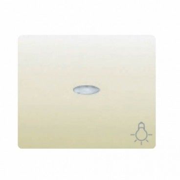 Tecla pulsador bombilla luminoso BEIGE BJC IRIS 18717-AL