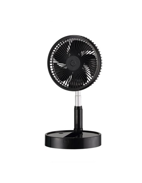 Ventilador DC Portatil Galan Negro 10w 3vel Bateria Regx20x20cm Plegable+remoto+temporizador