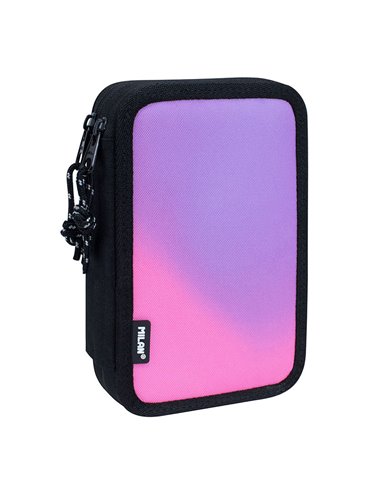 Estojo de 2 camadas com conteúdo Sunset Black e Milan pink