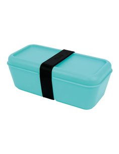Recipiente para comida retangular 0,75L turquesa série Sunset Milan