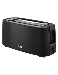 Tostadora de doble ranura 1200-1400w larga black design edm