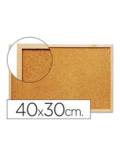 Quadro de Cortiça Q-Connect 40x30cm com Moldura de Madeira