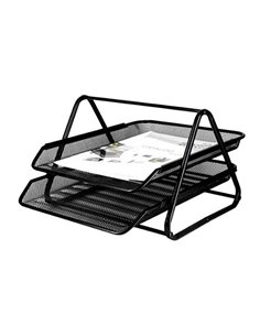 Bandeja de mesa metálica Q-Connect grade GXA100 preta 2...