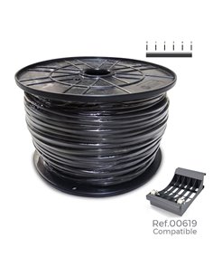 Carretel de cabo de mangueira acrílica preta 1kv 3x2,5mm...