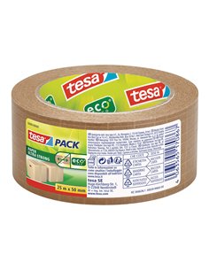 Papel Tesapack com Filamentos Castanhos 25m x 50mm Tesa