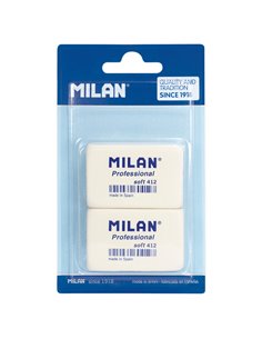 Blister de 2 borrachas Soft 412 Professional Milan