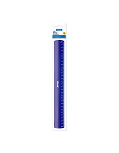 Regla flex & resistan azul 30cm milan
