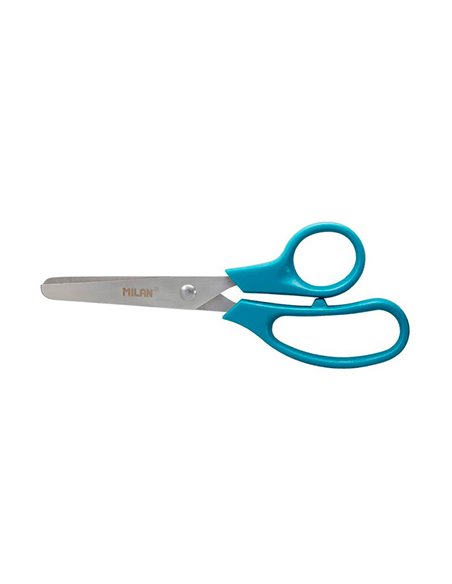 Blister con tijeras escolares basic 13,3cm milan