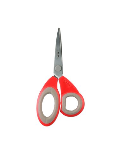 Blister com tesoura de escritório vermelha 19cm...