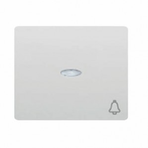 Tecla pulsador campana luminoso BLANCO BJC IRIS 18716-L