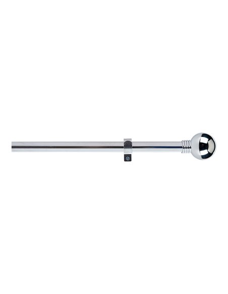 Kit barra cortina anillo extensible de 110 a 200cm cromo stor planet