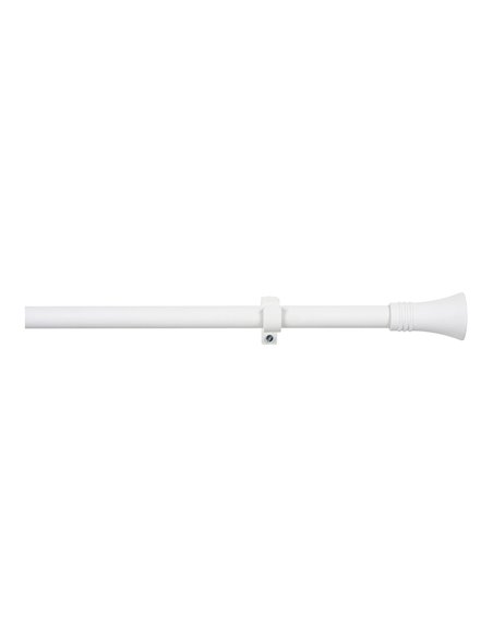 Kit barra cortina cono extensible de 110 a 200cm blanco stor planet