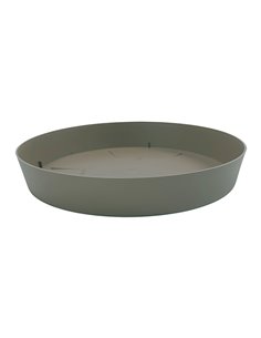 Plato de inyeccion para maceta color taupe ø20cm