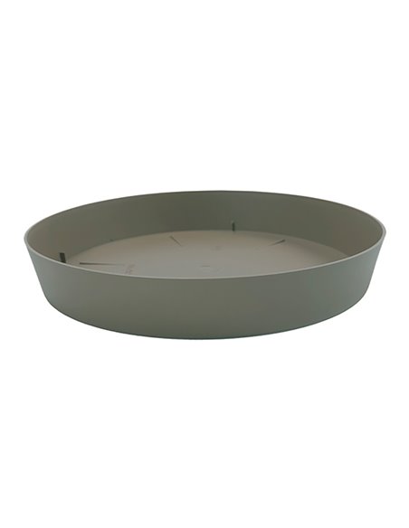 Plato de inyeccion para maceta color taupe ø20cm