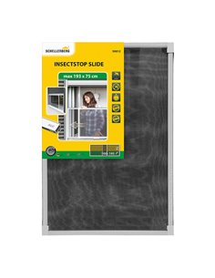 Rede mosquiteira com moldura fixa extensível alumínio branco 75x100-193cm SCHELLENBERG